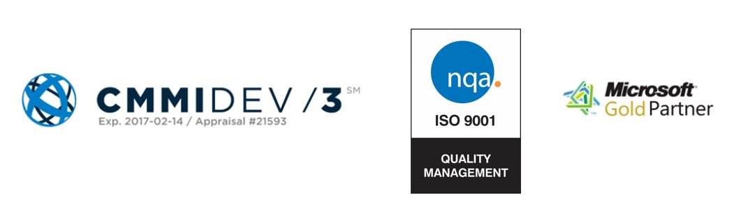 CMMIDev3 ISO 9001 Microsoft Partner
