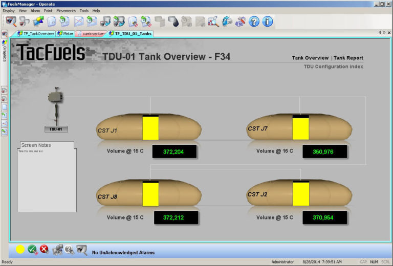TacFuels Provides Reliable Level Measurement of CSTs Varec